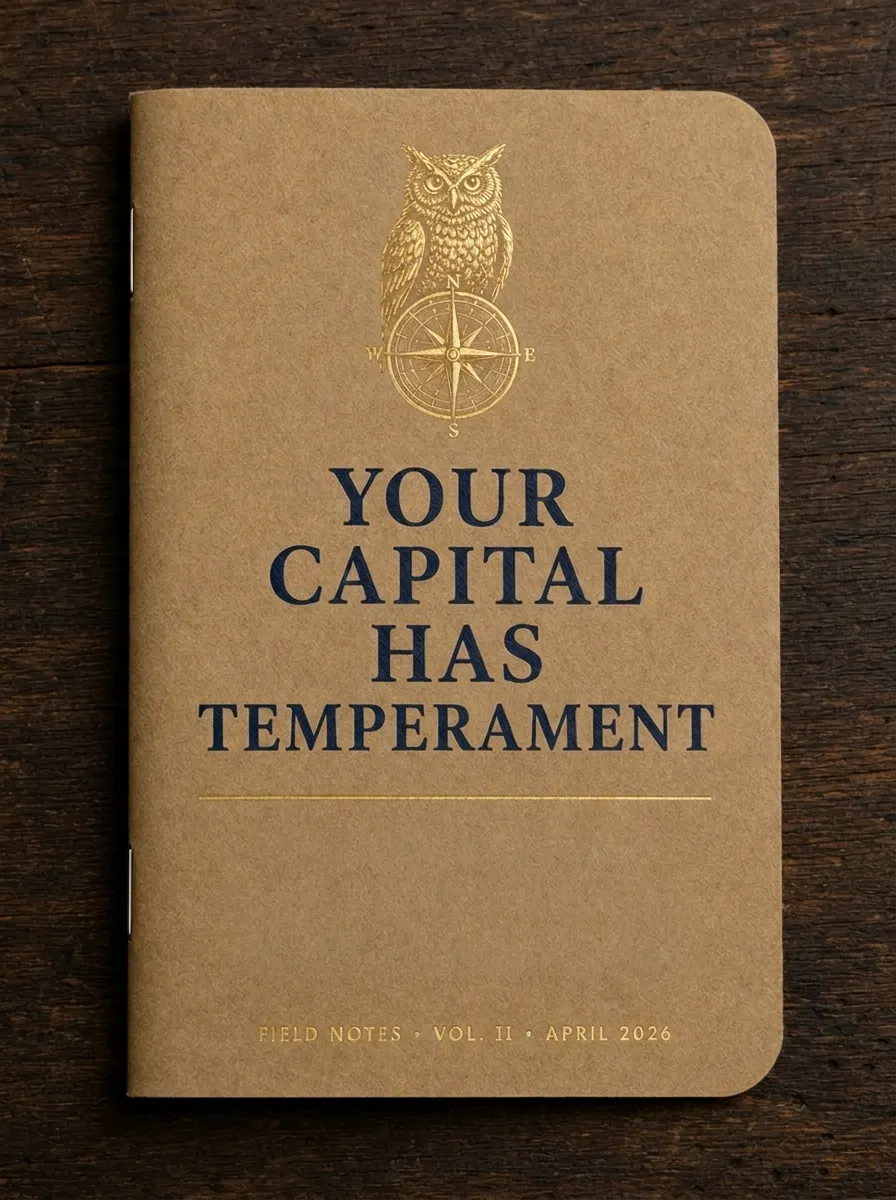 Your Capital Has Temperament — Field Notes cover